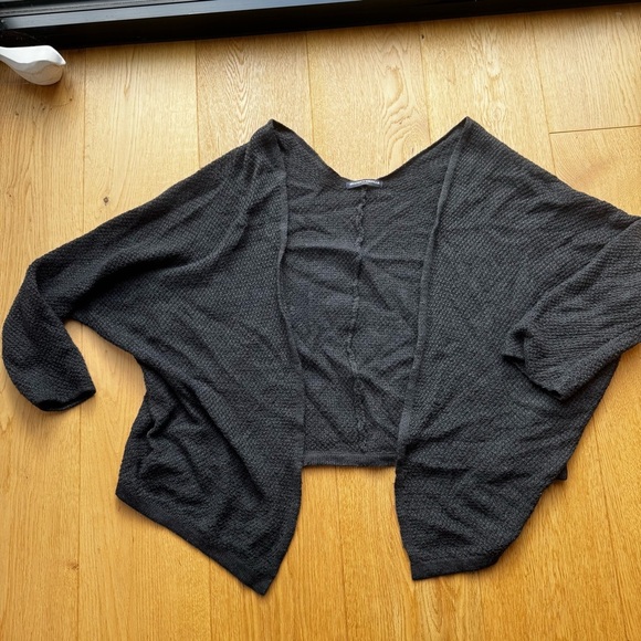 SALE ⬇️ BRANDY MELVILLE DARK GREY OPEN FRONT CARDIGAN - Picture 3 of 7